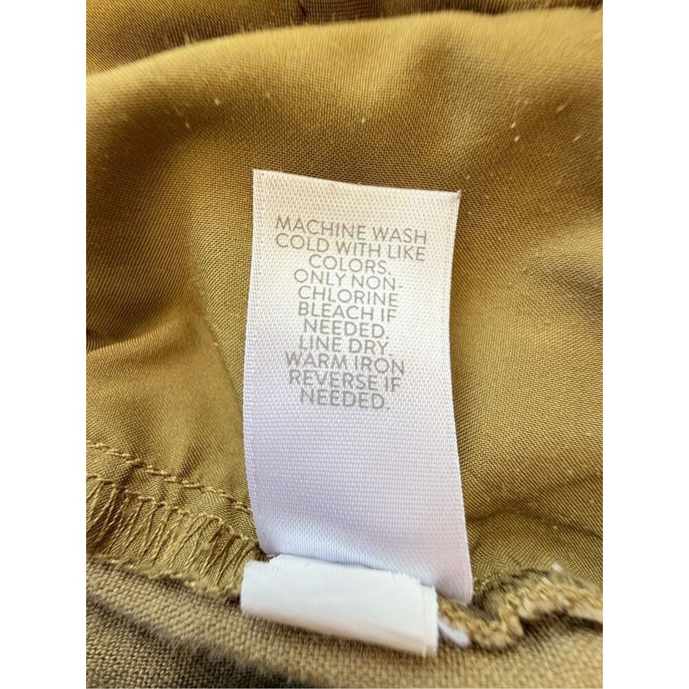 J. Jill Wide Leg Linen Blend Pants Tan Extra Small Petite XSP - Picture 6 of 9